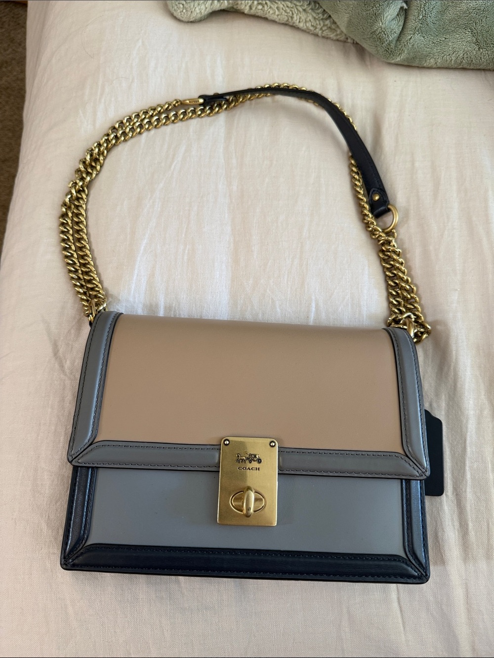 Coach Hutton Shoulder Bag Color Block